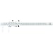 Starrett 123M Series Vernier Caliper, Steel, Metric, Nib Style Jaw, For Inside/Outside Measurements