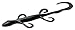 Zoom Bait 6-Inch Lizard Bait-Pack of 9 (Black)