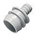 1/2inch Hose Barb Non-valved Acetal Clean in Place Adapter - 1.15inchDia. X 1.56inch L
