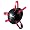 Black/Scarlet