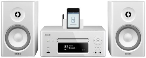 Denon N7 CEOL Kompaktanlage (Internetradio, Air Play, iPod-dock, USB 2.0) weiß