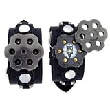 Buy Revolver Gun Swivel Top Bullet Chamber Steel Case Shooting Range Dial Army Wide Black Bullet... by Watch Pavilion