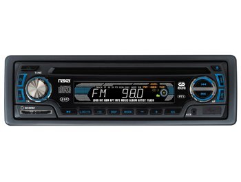 Naxa Detachable Stereo AM/FM Radio MP3/CD Player with ID3 Text Function, MP3 (ESP) Anti-shock Protection, USB/SD/MMC Inputs and Aux-In Jack (Black)