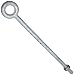 Campbell 436-G Regular Nut Eyebolt, Drop-Forged Carbon Steel, Hot Galvanized, Shank 1/2" Diameter x 10" Length, 3" Thread Length, 2250 lbs Working Load Limit