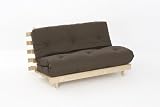 from Comfy Living 4ft6 (135cm) Double Wooden Futon with CHOCOLATE Mattress