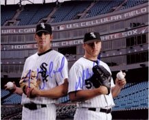 White Sox, Chicago (Jon Garland, Mark Buehrle) Autographed/Hand Signed 8x10 Photo By Jon Garland an