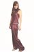Nyteez Pure Silk Womens Pajama / Lounge Set (Zinfandel, Xlarge)