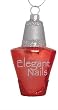3" Fashion Avenue Glass Flaming Orange Nail Polish Christmas Ornament