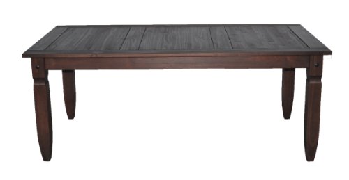 Ambientehome 57079 Tisch Sanaga Kiefer massiv T/B/H 91 x 190 x 76 cm, Kolonialstil