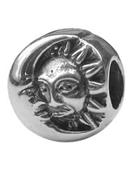 Zable Sun & Moon Inspired Faith Religion Sterling Silver Charm