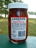 Lakeside Foods Red Hot Pickled Sausage 8oz. Jar