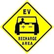 ELECTRIC VEHICLE RECHARGE AREA new sign