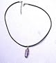 Sterling Silver Wire-wrapped Amethyst with Velveteen Choker