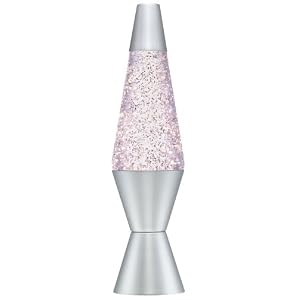 Silver Glitter LAVA® Lamp