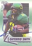 Onterrio Smith, Oregon Ducks - Minnesota Vikings Autographed Card