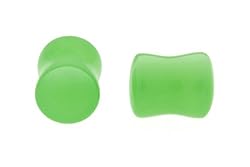 Green Jade Plug 0g - Sold As Pair