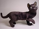 Russian Blue Cat, Standing - Lifelike Plush|One Size - 25 inches