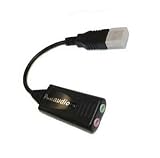 Andrea Electronics C1-1021450-4 model Pure Audio® USB-SA-4 External Digital Sound Card With Patented Noise Reduction Technology