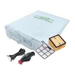 12 Filtert�ten, Rundb�rsten, Hepafilter H 11 und Motorschutzfilter (Sparangebot) geeignet f�r Vorwerk Kobold 135-136 mit ET 340 EB 350 & EB 351