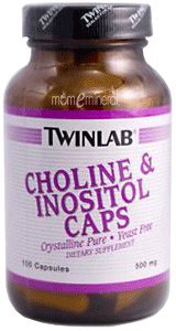 Choline & Inositol Capsules, 500 mg, 100 Capsules by Twinlab