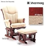 Glider - Cherry Finish/Jerkyl Beige Fabric