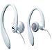 Flexible Sports Style Ear-Hook Headphones - White