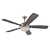 Monte Carlo 5DI52BSD-L Discus 52-Inch Contemporary Ceiling Fan with Light Kit and Five Silver Blades, Brushed Steel