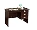 ABC Home Office 3-drawers Writing Desk in Espresso Finish