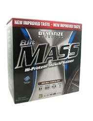 Health and Beauty: Dymatize Elite Mass Double Chocolate 10 Lbs (4540g) - DYMATIZE