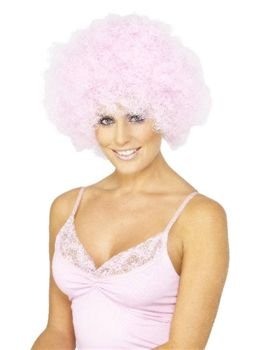 Childrens Toyshop  Toys : Wear it Pink - Official - Pink Curley Wig - 30p goes to Breast Cancer Campain