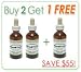 HoodiThin - Certified 100% Pure Organic Hoodia Gordonii Fast Acting, Hi-Potency Liquid Extract - BUY 2 GET 1 FREE - (Three Month Supply)