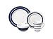 Nautica J-Class Blue 4-Piece Place Setting, Service for 1