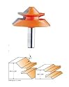 CMT 855.503.11 Lock Miter Router Bit 1/2-Inch Shank, 2-3/4-Inch Cutting Diameter, 1-1/4-Inch Cutting Length, 45 Degree Cutting Angle