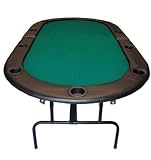 84 Foldable Texas Hold'em Poker Table w/ Legs - Green