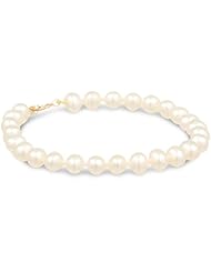 14K Yellow Gold 4.5-5mm Baby Freshwater Cultured Pearl Bracelet, 5 1/4"