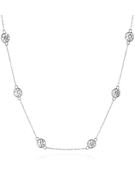 Sterling Silver Swarovski Zirconia by the Yard Necklace