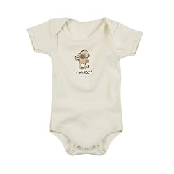 Kee-Ka Organic S/S Bodysuit Monkey, 3-6 Months