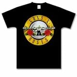 Guns N' Roses Pistols and Roses w/ Gold Outline T-Shirt