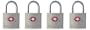 Master Lock 4683Q TSA-Approved Nickel Keyed Alike Luggage/Baggage Lock, 4-Pack, colors may vary