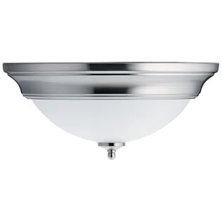 Natural Fluorescent Ceiling Lamp &ndash; Stainless Finish