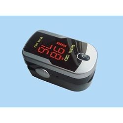 Finger Pulse Oximeter SM-110 with Carry Case and Neck/Wrist Cord