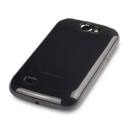 T-MOBILE SAMSUNG T679 EXHIBIT II 4G SMOKE BLACK TPU GEL SKIN CASE, IN QUBITS RETAIL PACKAGING