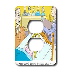 Londons Times New Release Funny Cartoons - Obvious Perjery In Courtroom - Light Switch Covers - 2 plug outlet cover