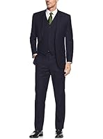 Salvatore Exte Men's Suit 3-Piece Two Button Blazer Jacket Flat Front Pants