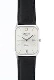 Geneve Italy 14K Solid White Gold Men's Wrist Watch with Date and Seconds Hand
