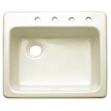 Peachtree Forge PF10 Macon Kitchen Sink, 4-Hole, Biscuit