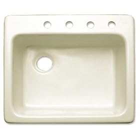 Peachtree Forge PF10 Macon Kitchen Sink, 4-Hole, Biscuit by Peachtree Forge