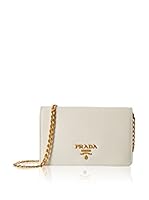 Prada Bandolera Cross Body On Chain (Blanco)