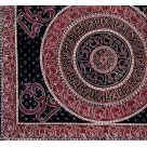 Cotton 'OM' Print Tapestry Magenta / 110 X 110-SK072-02