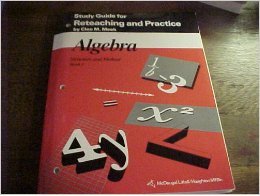 algebra structure and method book 1 study guide for reteaching and practice